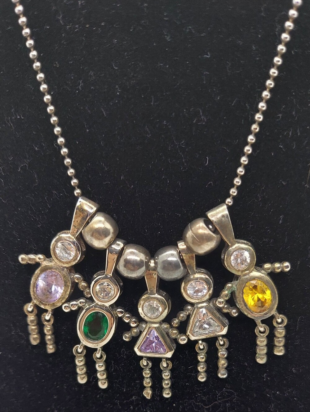 Sterling Silver Birthstone Necklace